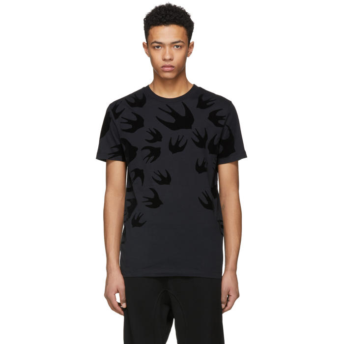 Photo: McQ Alexander McQueen Black Swallow T-Shirt 