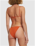 SAINT LAURENT Nylon Triangle Bikini Top