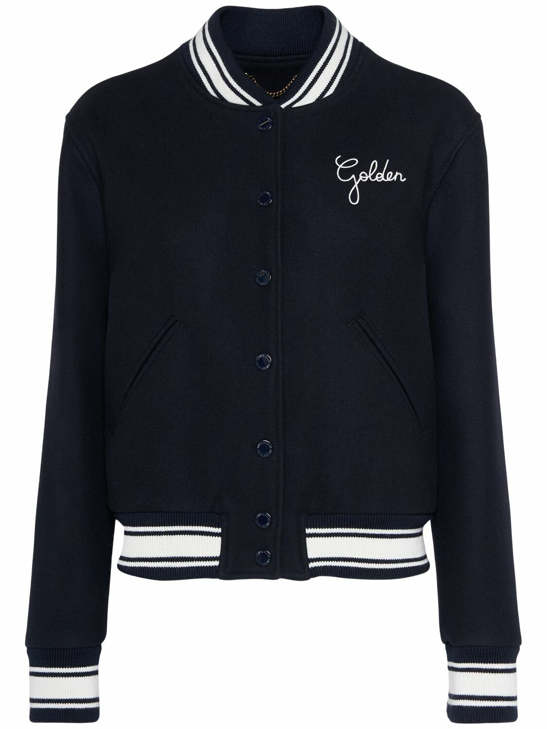 ジャケット GOLDEN  DELUXE BRAND Wool blend bomber GOLDEN GOOSE Golden Wool Bomber Jacket Golden Goose Deluxe Brand