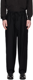 Yohji Yamamoto Black Drawstring Trousers