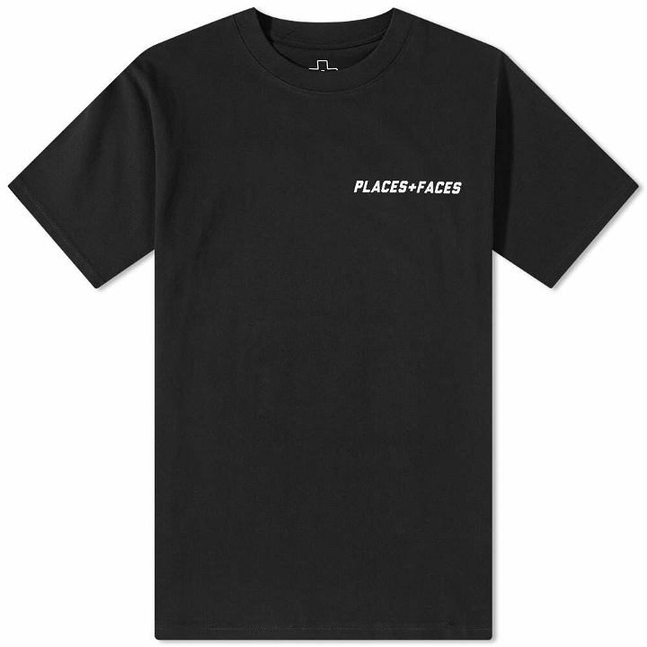 Photo: PLACES+FACES Men's Essential Logo T-Shirt in Black