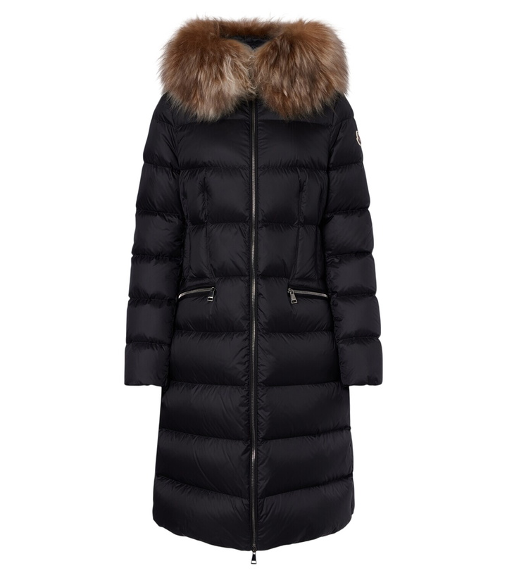 Photo: Moncler Boedic shearling-trimmed down coat