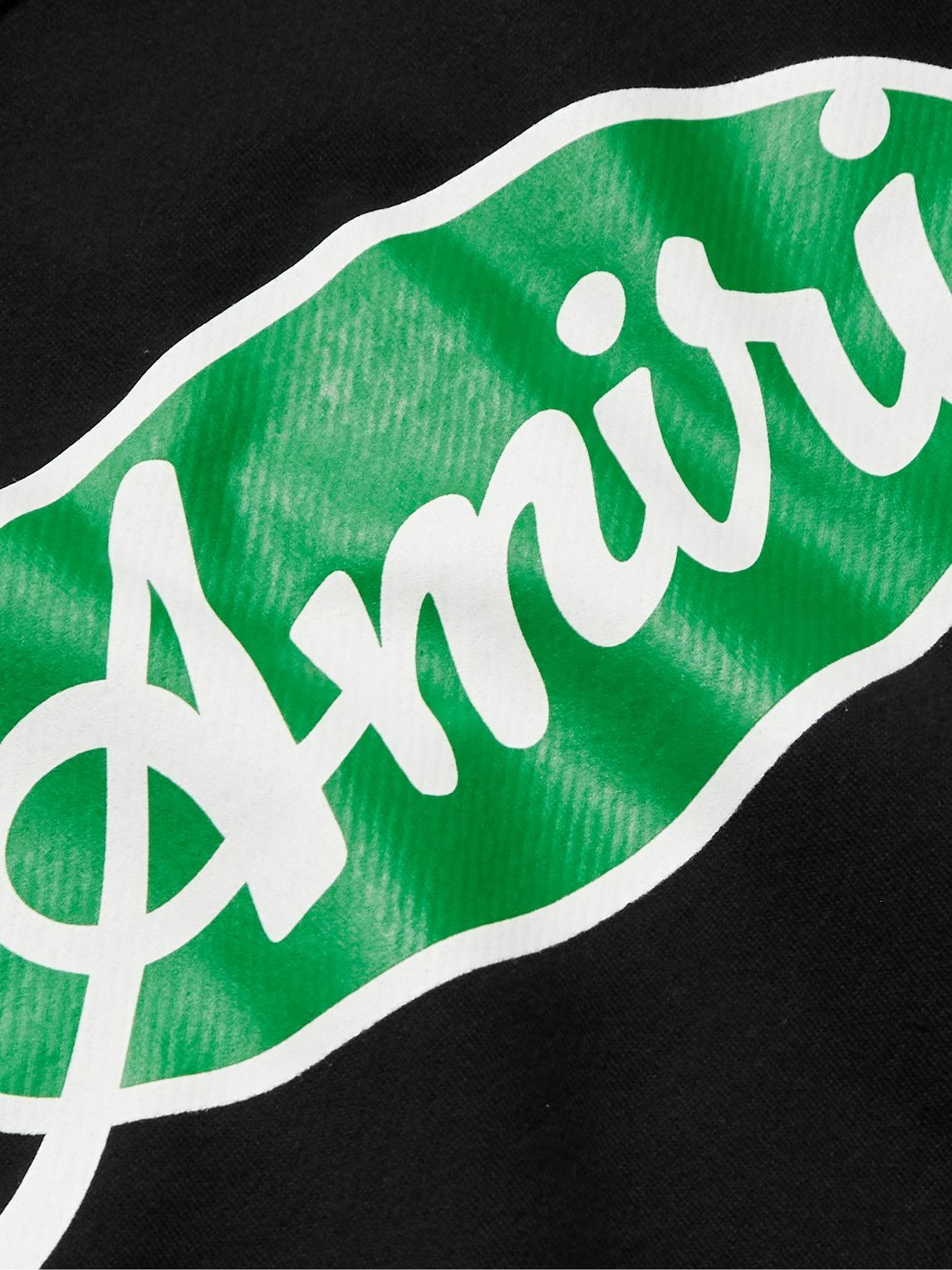 AMIRI - Oversized Logo-Print Cotton-Jersey Sweatshirt - Black