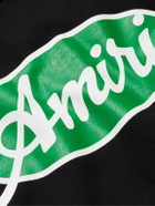 AMIRI - Oversized Logo-Print Cotton-Jersey Sweatshirt - Black