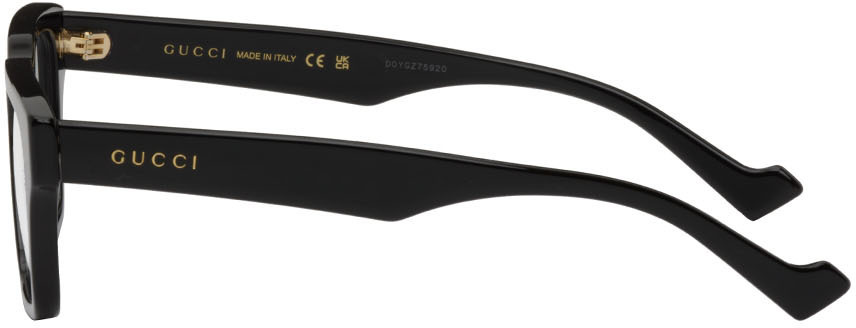 gucci black rectangular glasses