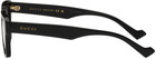 Gucci Black Rectangular Glasses