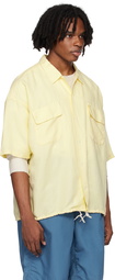 nanamica Yellow Open Collar Shirt