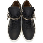 Giuseppe Zanotti Black Chain May London High-Top Sneakers