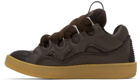 Lanvin Brown Curb Sneakers