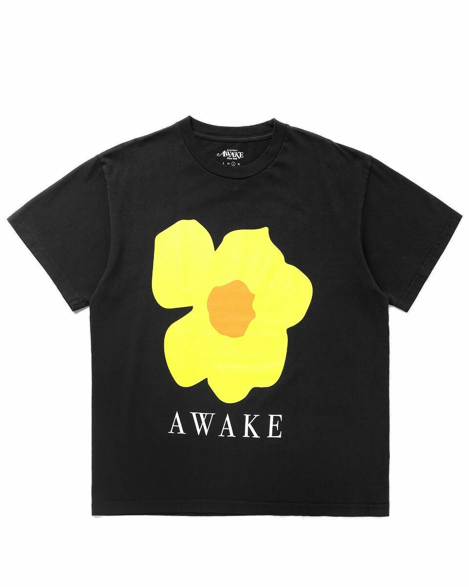 Photo: Awake Floral Printed Tee Black - Mens - Shortsleeves