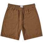 Sunspel Men's Drawstring Shorts in Dark Tan