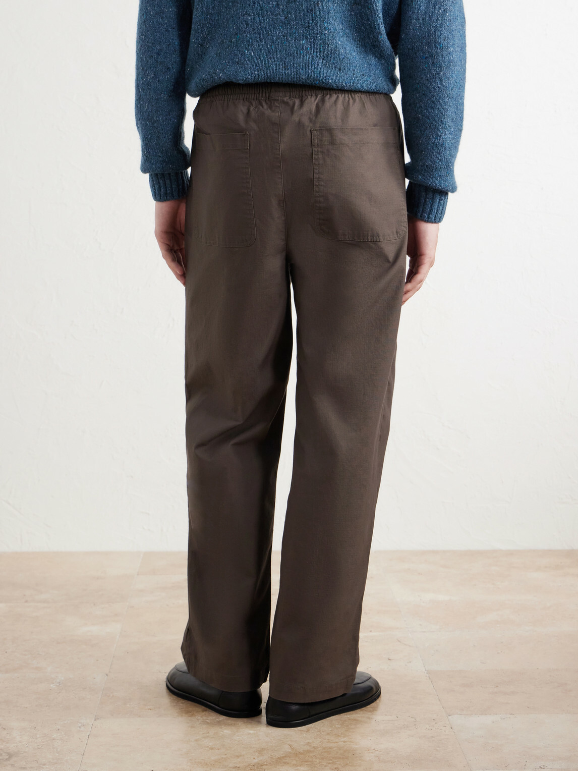 Folk - Straight-Leg Pleated Cotton-Blend Ripstop Trousers - Brown