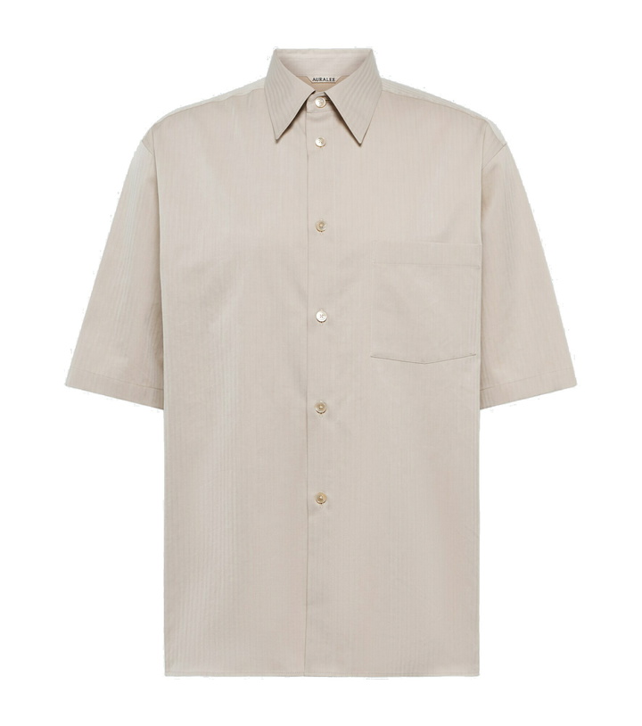 Photo: Auralee - Washed Finx herringbone shirt