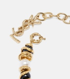 Saint Laurent Loulou embellished necklace