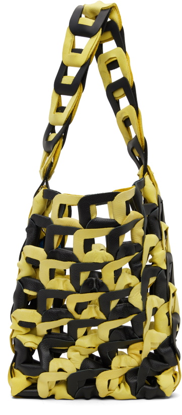 Photo: SC103 Black & Yellow Links Medium Tote