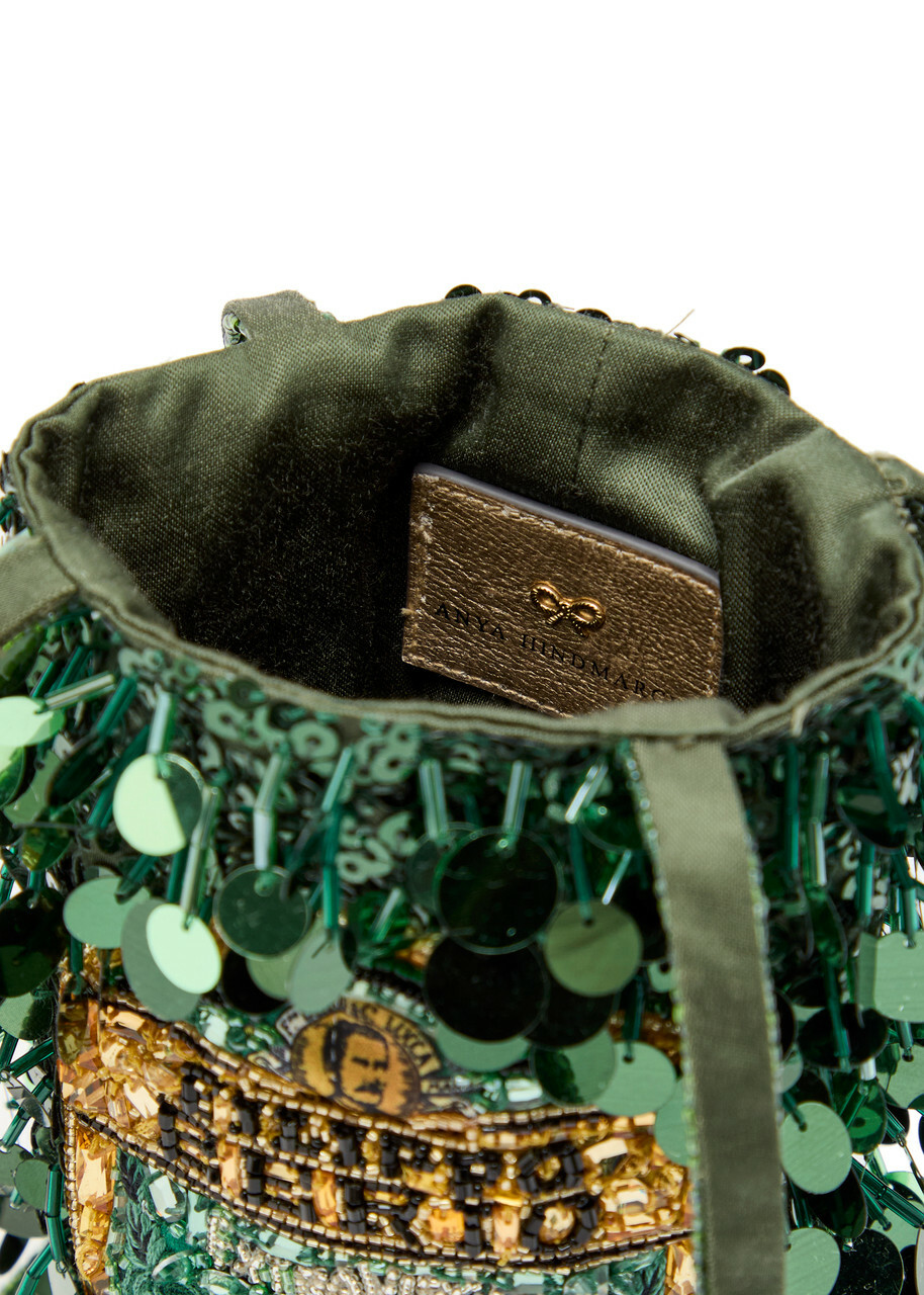 Anya Hindmarch Filippo Berio Embellished top Handle bag - Khaki - One Size