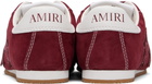AMIRI Burgundy Pacific Flat Sneakers