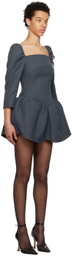Shushu/Tong SSENSE Work Capsule – Gray Peplum Dress