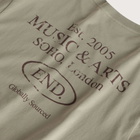 END. Worn Established T-shirt in Khaki