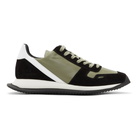 Rick Owens Black and Grey New Vintage Sneakers