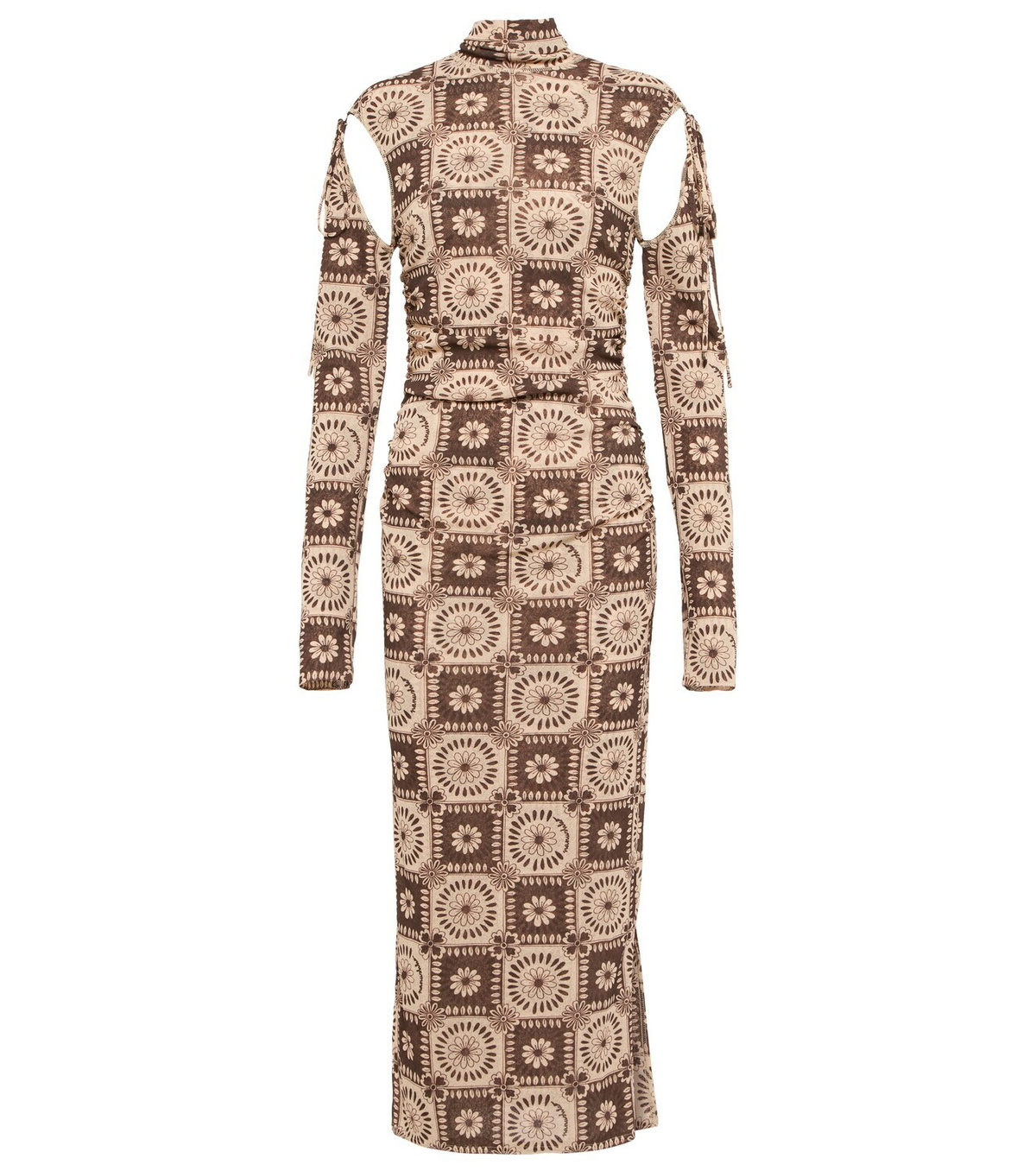 Nanushka Aleid printed cutout midi dress