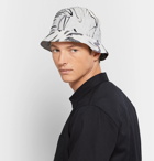 Folk - Goss Brothers Orpheus Printed Linen and Cotton-Blend Bucket Hat - Ivory