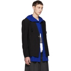 Issey Miyake Men Black Poplin Crushed Blazer