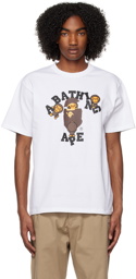 BAPE White College Milo T-Shirt