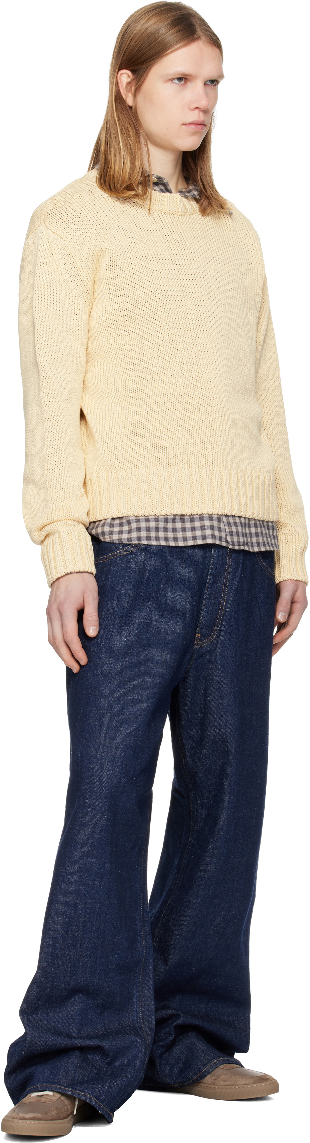 Sunflower Navy Super Wide Jeans
