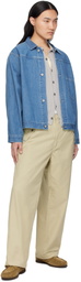 nanamica Blue Short Denim Jacket