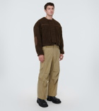 Entire Studios Bleached cotton-blend cargo pants