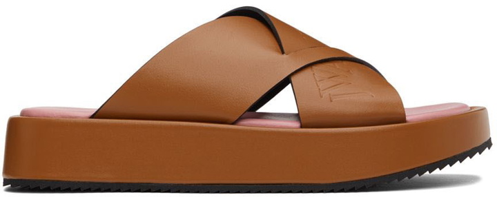 Photo: JW Anderson Tan Leather Platform Sandals