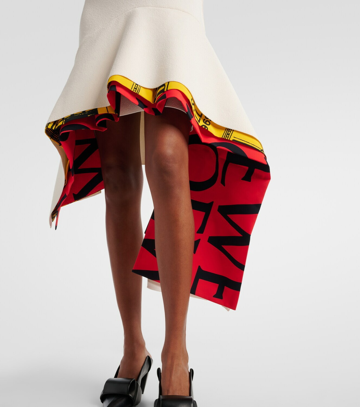 Loewe Asymmetric printed minidress