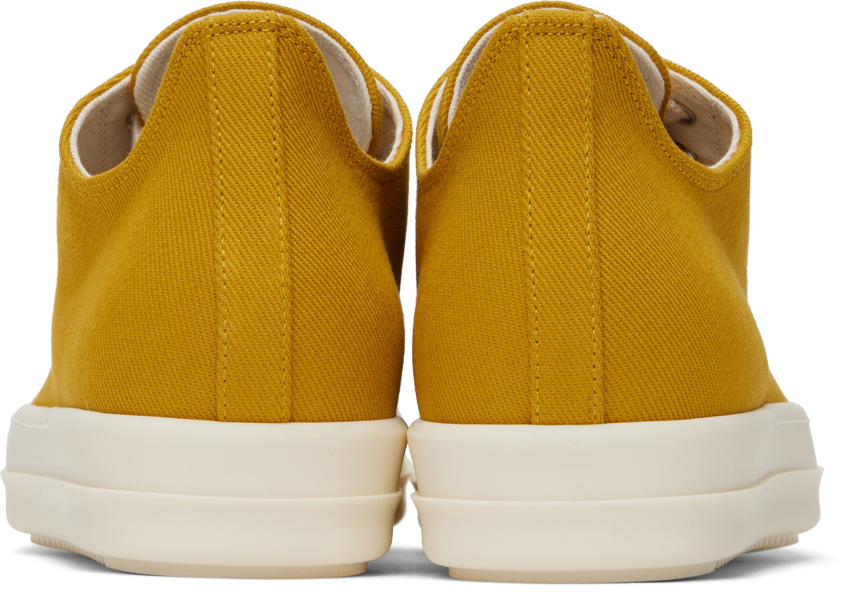 Rick Owens DRKSHDW Yellow Porterville Low Sneaks Sneakers