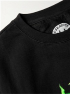 PARADISE - Printed Fleece-Back Cotton-Blend Jersey Sweatshirt - Black