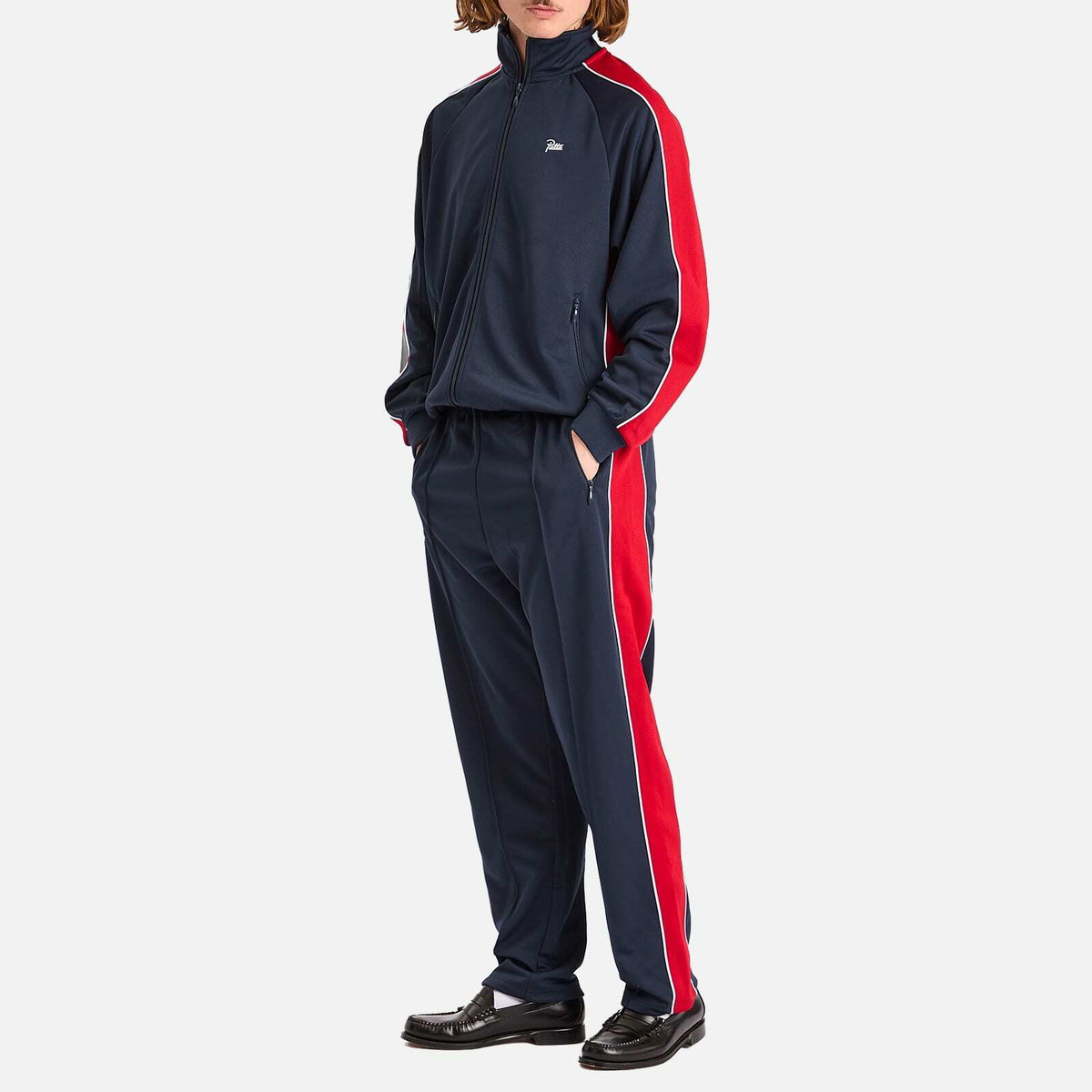 Patta Men's Tricot Track Jacket in Black Iris