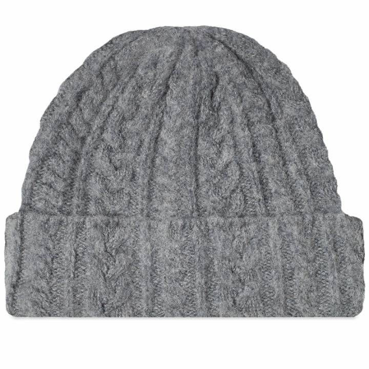 Photo: Howlin by Morrison Men's Howlin' Cable Festival Hat in Grey Mix