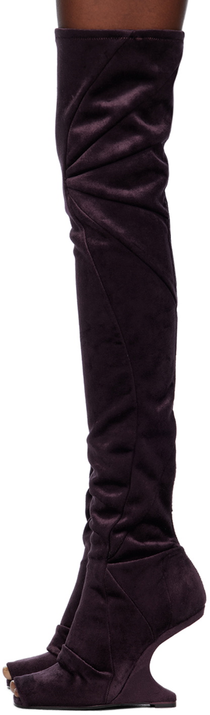 Rick Owens Lilies Purple Cantilever 11 Boots