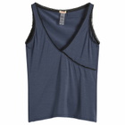 Fruity Booty Women's Frill Wrap Vest Top in Navy