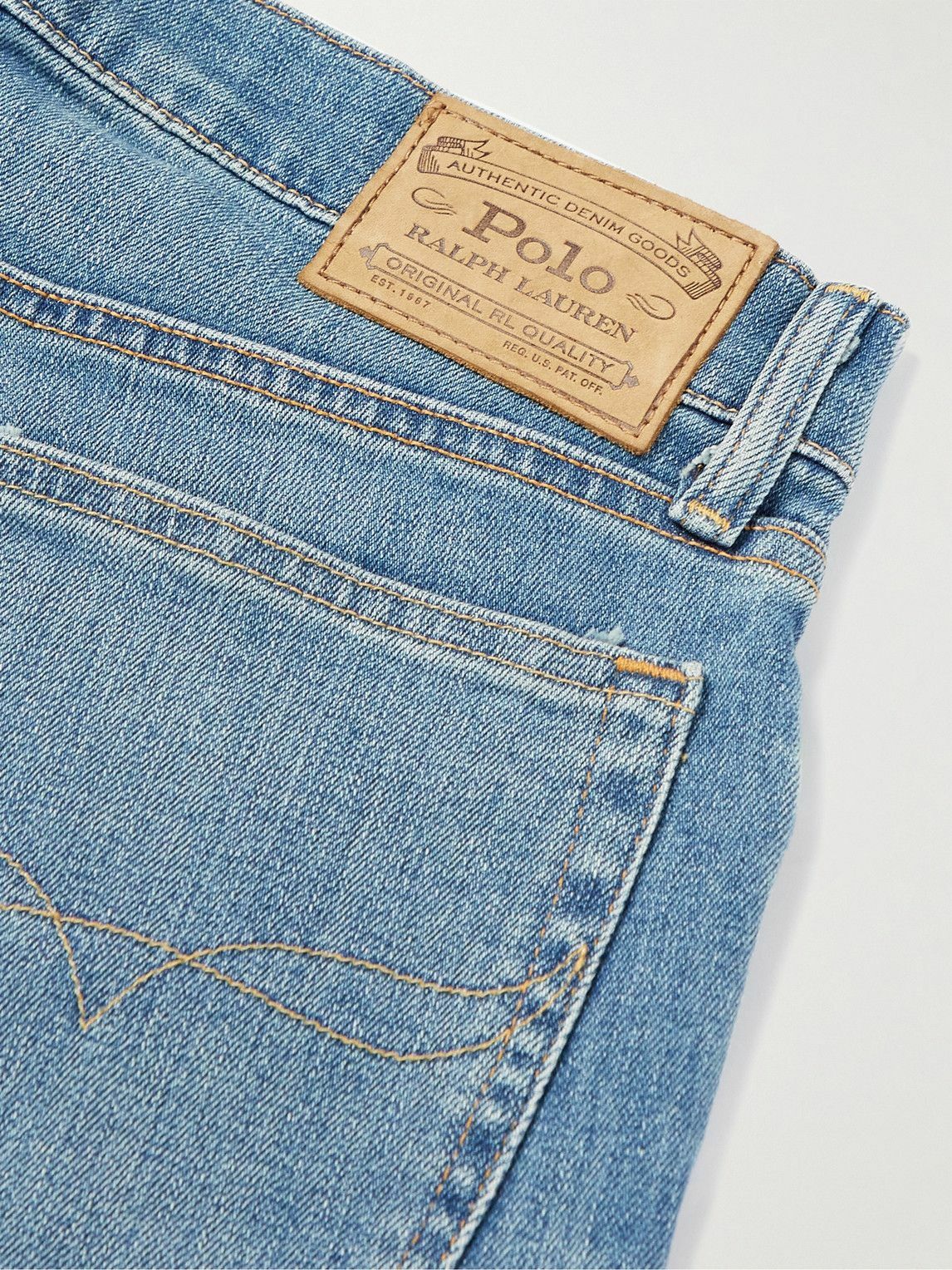 Polo Ralph Lauren - Parkside Stretch-Denim Straight-Leg Jeans - Blue ...