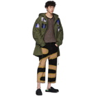 Eckhaus Latta Black and Beige Chemtrail Baggy Jeans