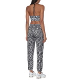 Adam Selman Sport Snake-print leggings