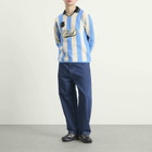 F.C. Real Bristol Men's Stripe Knit Football Shirt in Light Blue