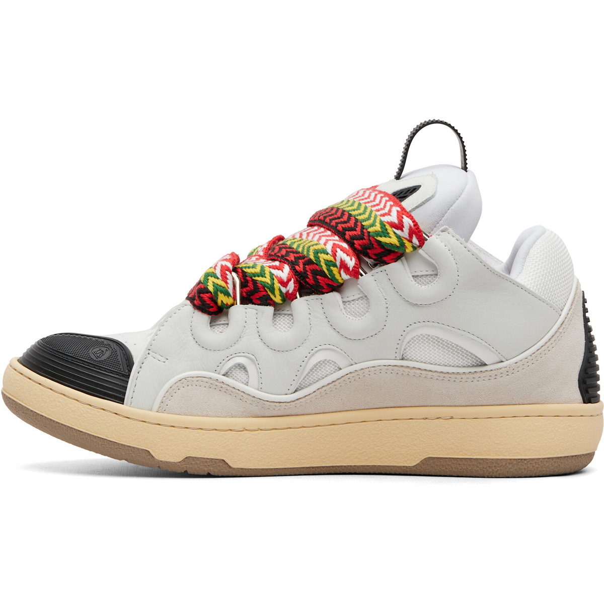 Lanvin White Curb Sneakers