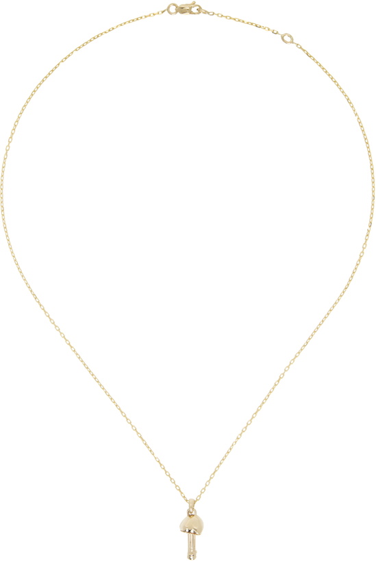 Photo: Bernard James Gold FUNGI Conica Single Charm Necklace