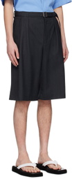 Youth Gray Belted Shorts
