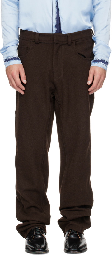 Photo: Edward Cuming Brown Raw Soft Trousers