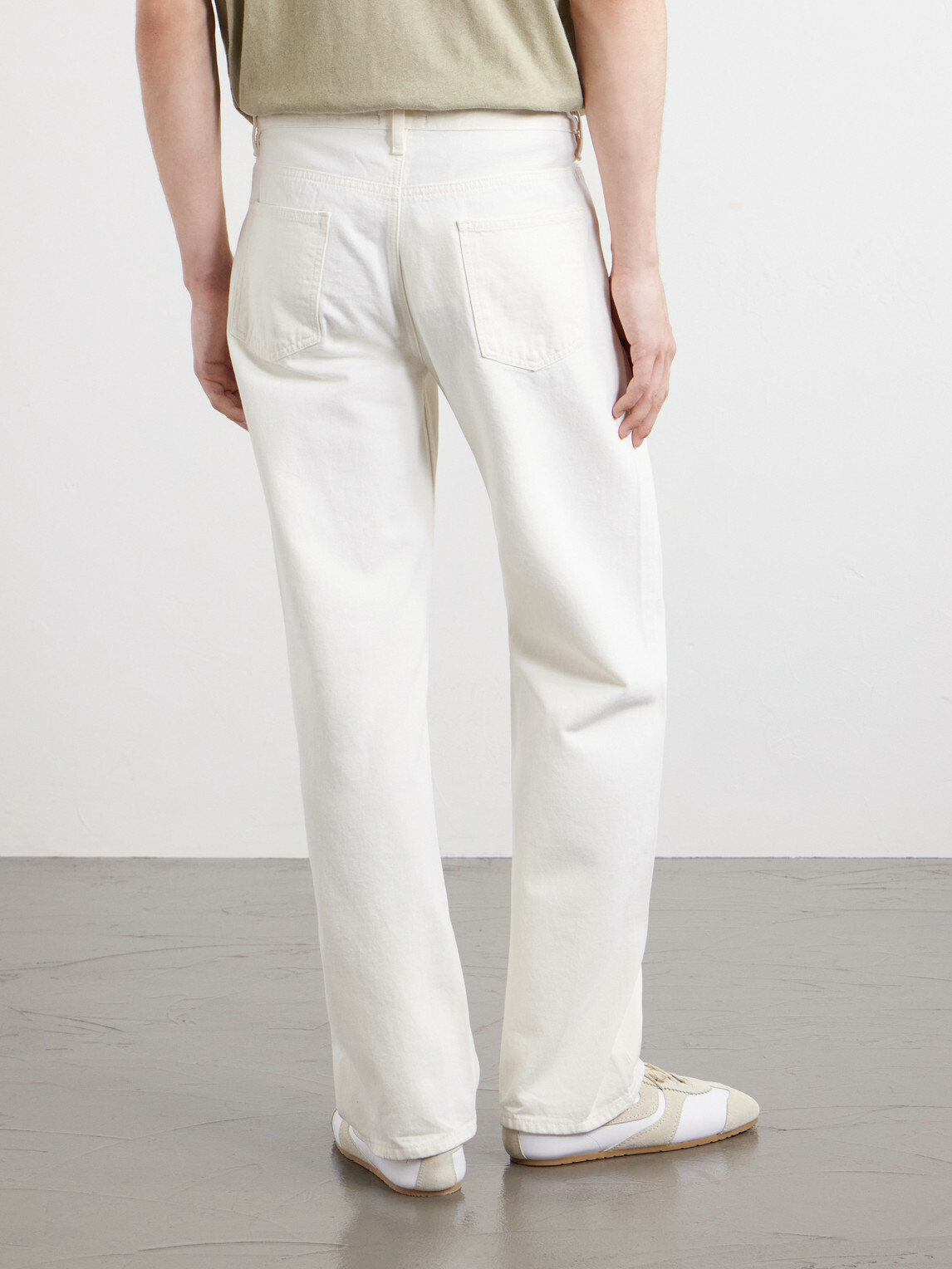 FRAME - Straight-Leg Jeans - White