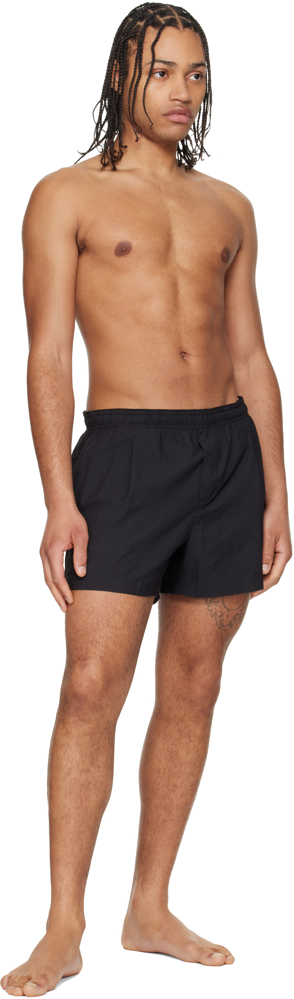 OUR LEGACY Black Boxer Swim Shorts