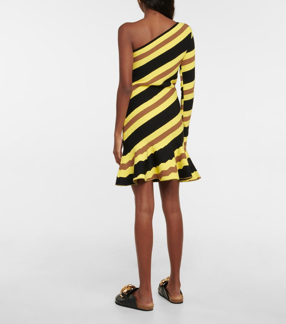 jw anderson one shoulder dress - Black